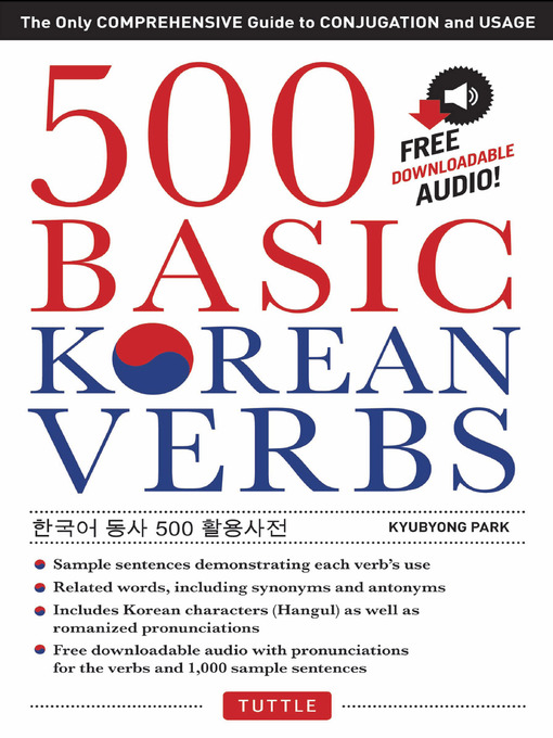Title details for 500 Basic Korean Verbs by Kyubyong Park - Available